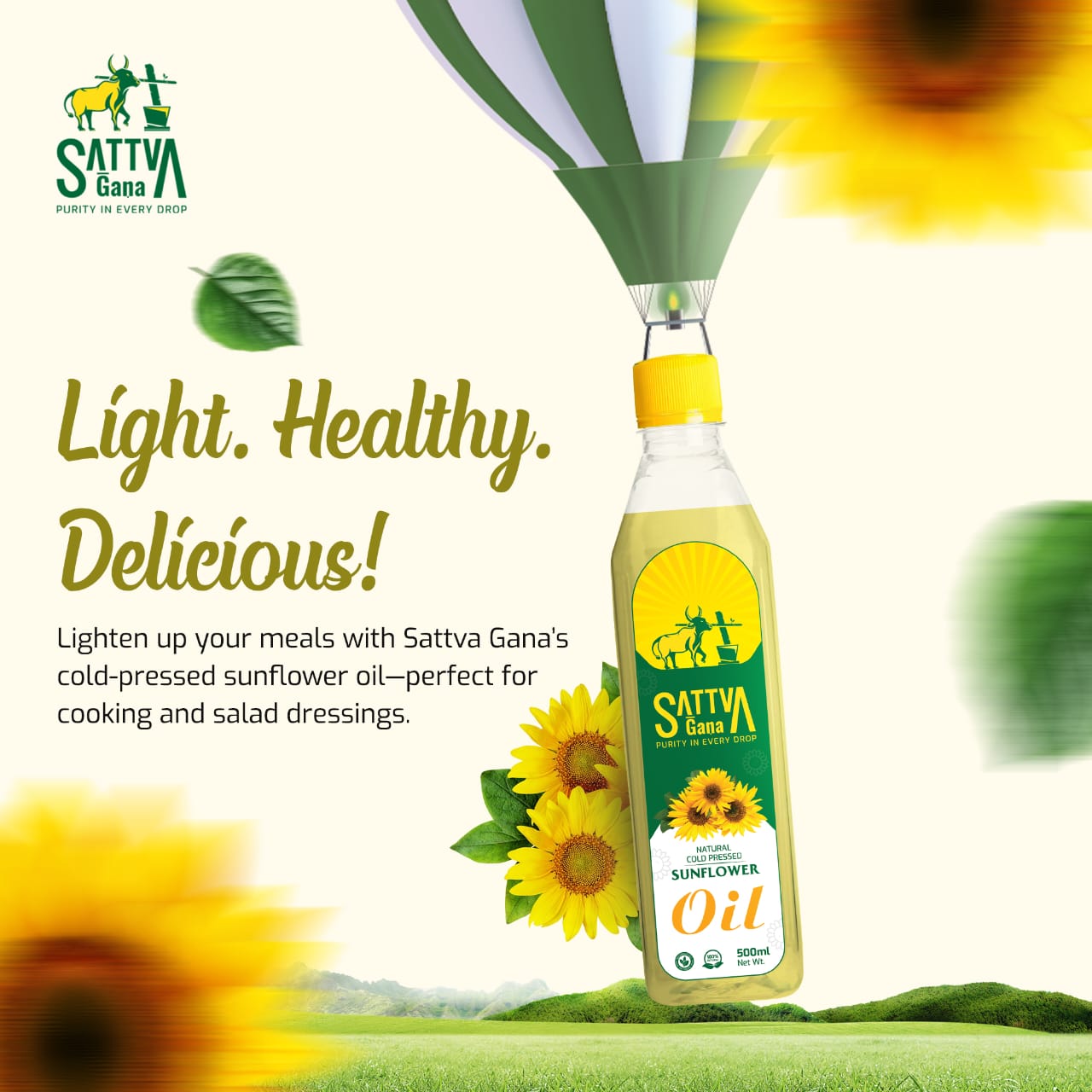 Cold pressed Sunflower oil